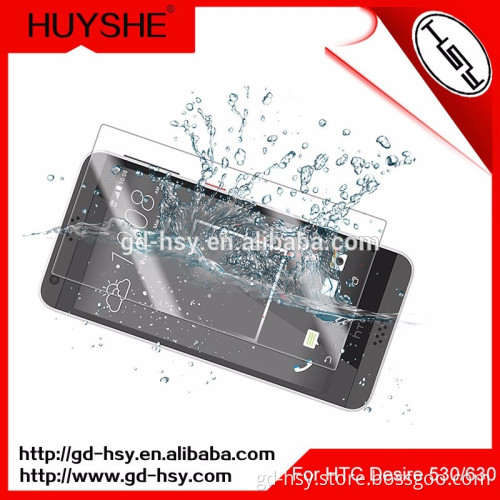 HUYSHE Mobile Phone Accessories Wholesale clear 2.5d 9h Hardness Tempered Glass Screen Protector For HTC desire 530/630